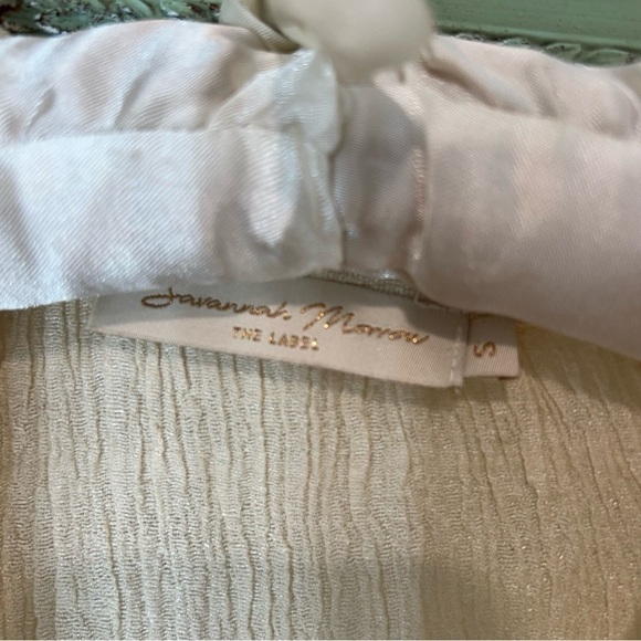 Savannah Morrow The Label long Sleeve button down shirt small women silk bamboo - Picture 3 of 9